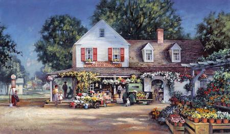 chez  un  fleuriste